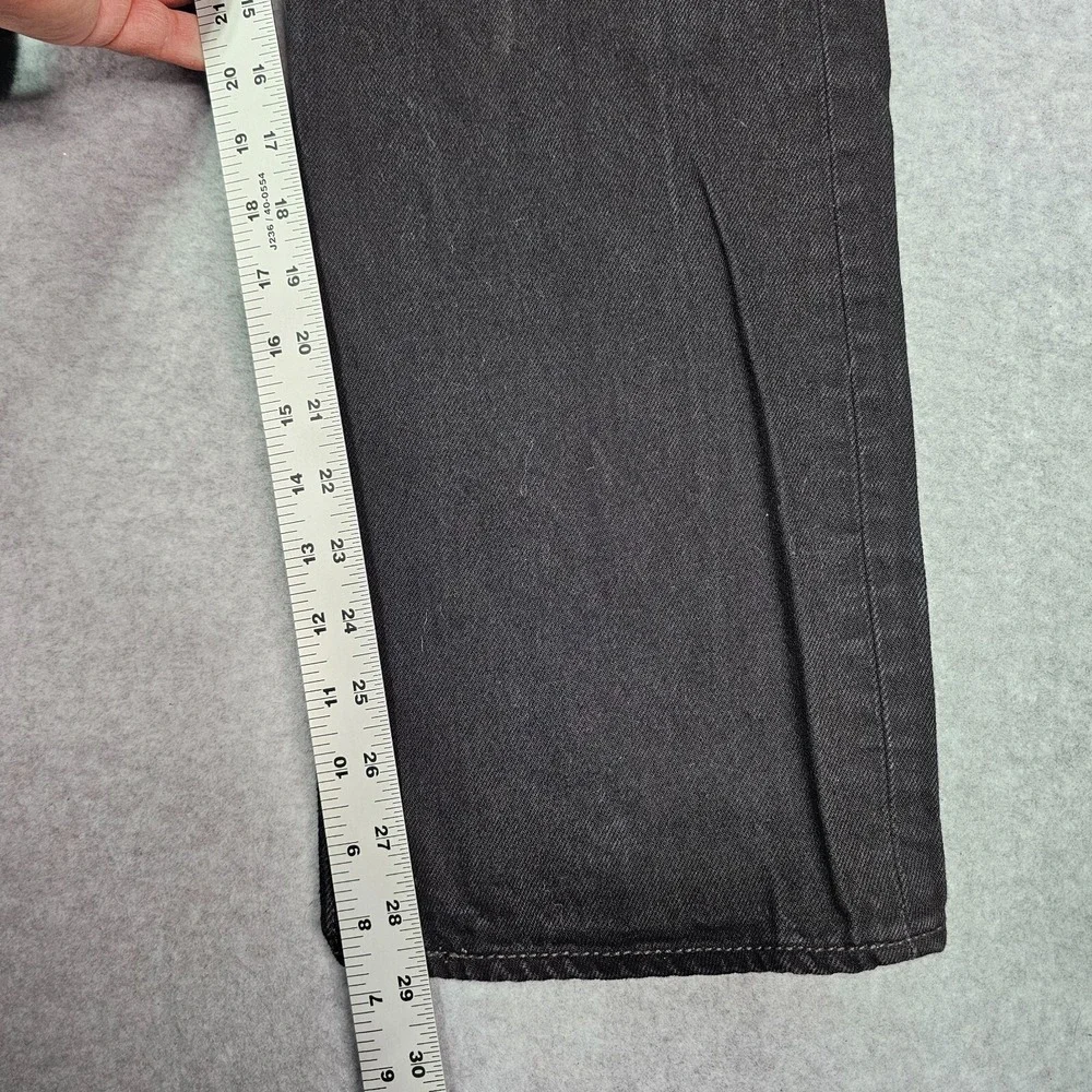 Levis 501 Jeans Mens 38x30 Original Fit Straight Leg Button Fly Black Denim‎